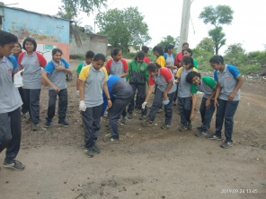 Rally in Pimpledar Village under the programme Swachhata Hi Seva laid by CBSE Board