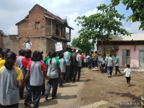 Rally in Pimpledar Village under the programme Swachhata Hi Seva laid by CBSE Board