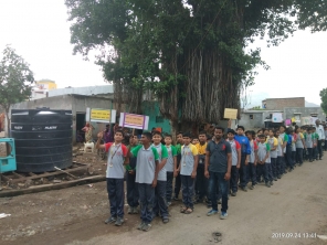 Rally in Pimpledar Village under the programme Swachhata Hi Seva laid by CBSE Board