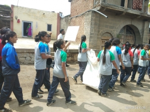 Rally in Pimpledar Village under the programme Swachhata Hi Seva laid by CBSE Board