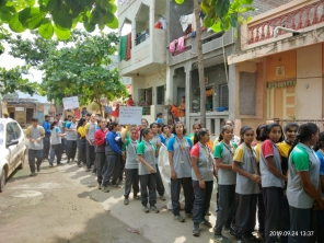 Rally in Pimpledar Village under the programme Swachhata Hi Seva laid by CBSE Board